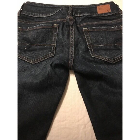 American Eagle Women's Jean Artist Crop Straight Stretch Size 00 X 25 - Picture 8 of 9